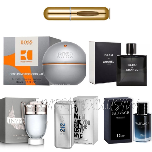 Kit 5 perfumes para hombre perfumero