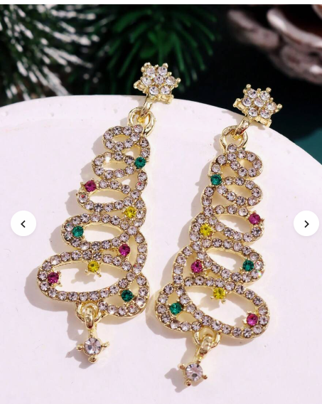 Aretes clásicos Navidad