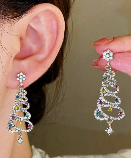 Aretes clásicos Navidad