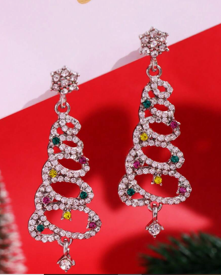 Aretes clásicos Navidad