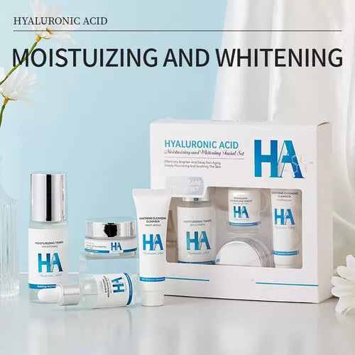 Set Facial Ácido Hialurónico Tonico + Serum + Crema + Contorno